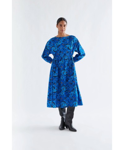Vestido midi con estampado Clematis