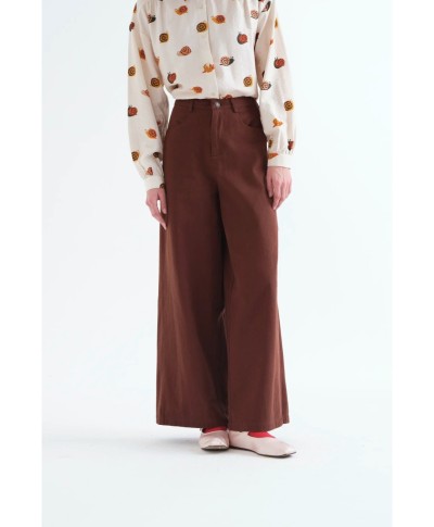 Pantalón vaquero 100% algodón marrón