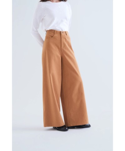 Pantalón vaquero 100% algodón camel