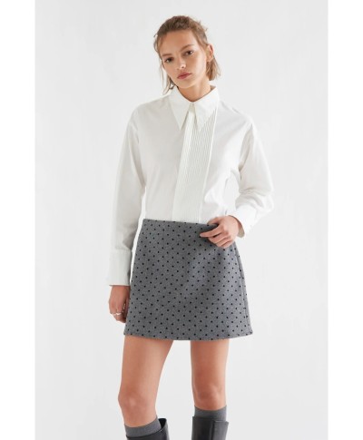 100% cotton white striped shirt